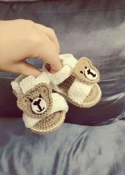 crochet baby boy shoes
