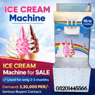 Ice Cream Machine for Sale/Excellent Condition/Cone Machine