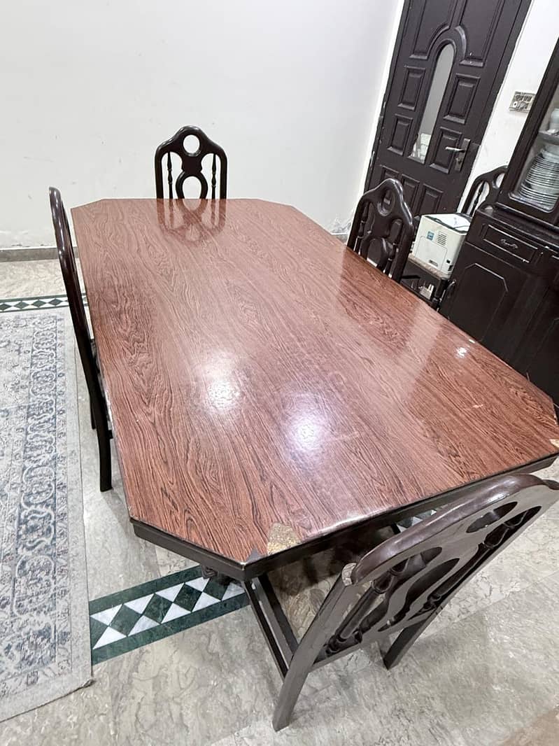 8 CHAIRS DINING TABLE 0