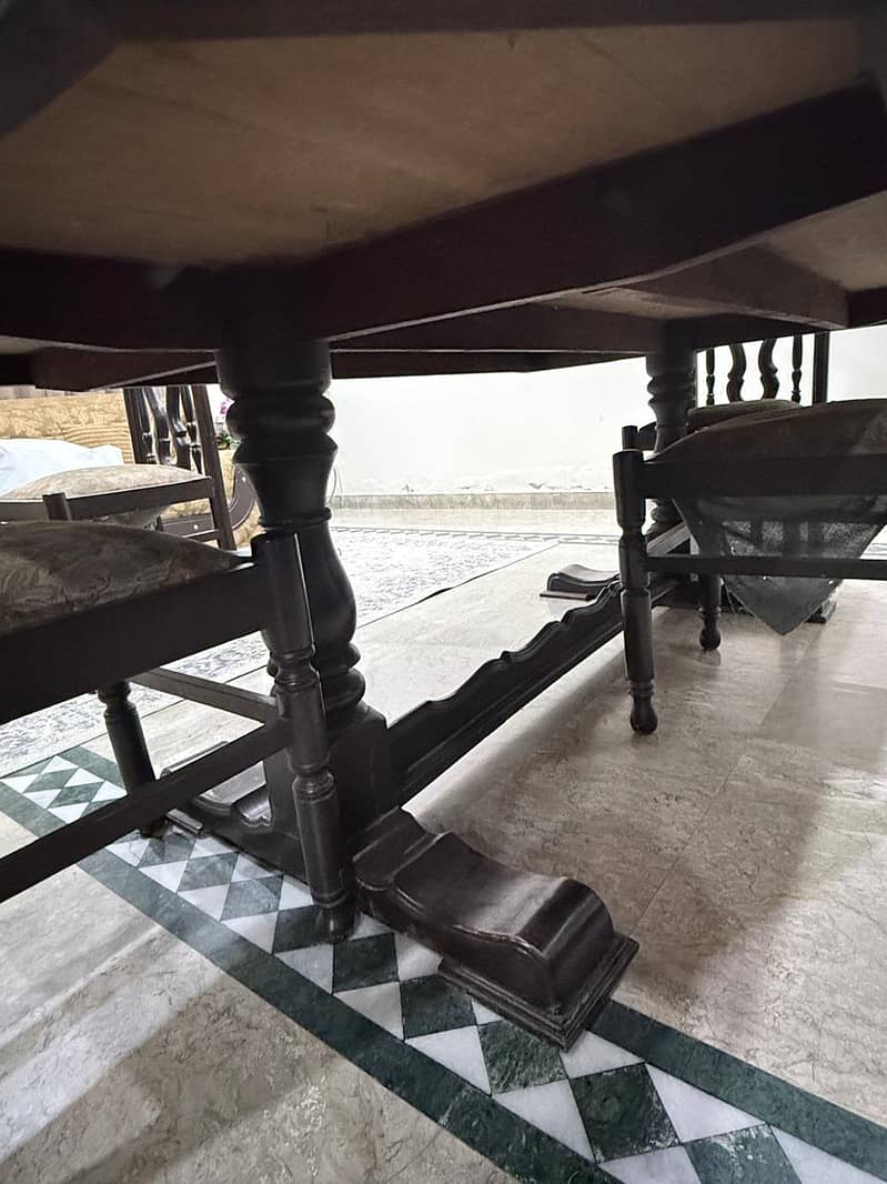 8 CHAIRS DINING TABLE 4