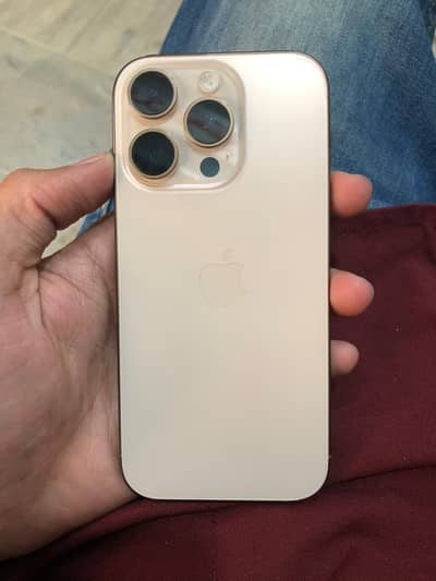 iPhone 16 Pro Desert Titanium 256GB jv | Scratchless | 10/10 Condition