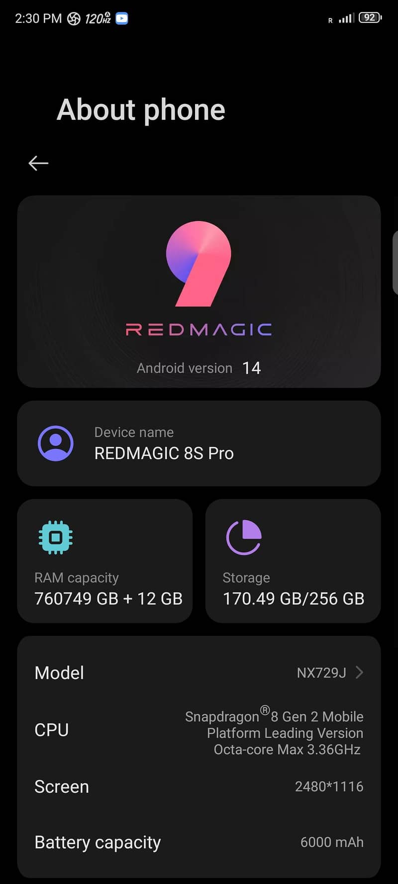 Redmagic 8s pro 3