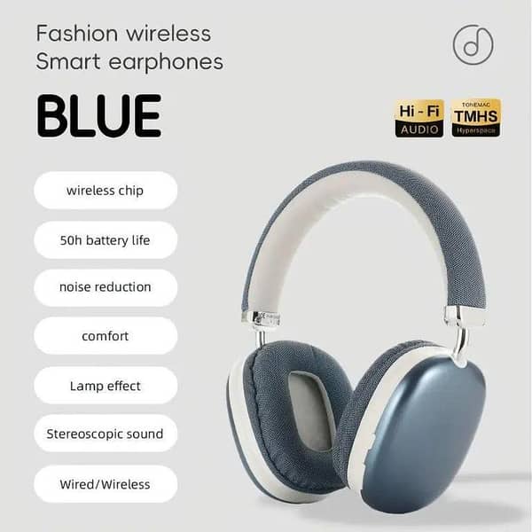 P9 Wireless Bluetooth Headphones With | Mic Noise Cancelling Headsets Stereo Sound Earphones