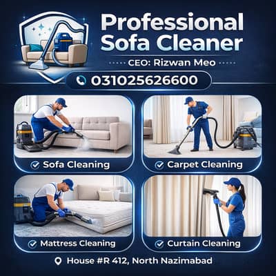 Sofa Cleaning / Carpet Cleaning / Mattress Cleaning / Curtain Cleaning