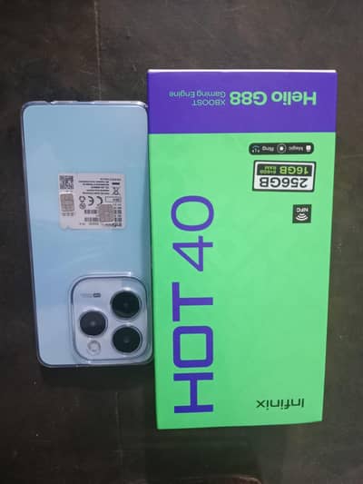 Infinix hot 40 all ok mobile phone ha 8+8 ha our 256