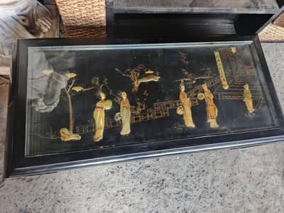 wooden brass center table coffee table antique imported chinese