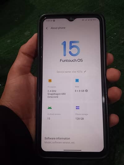 I'm selling my vivo y27s 8+128 GB
