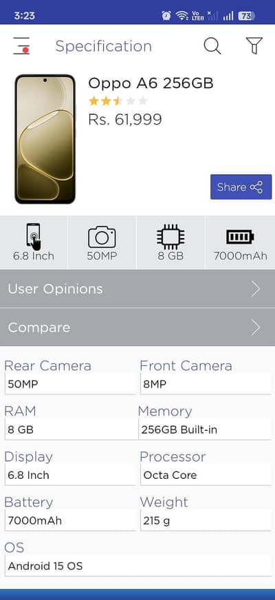 i want to sale my oppo A6 just 20 days use new condition