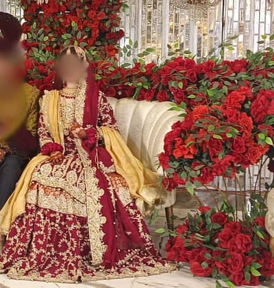 bridal farshi lehanga ( heavy embroidered ) best for Barat Function