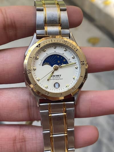 Cachet moonphase  swiss movm watch