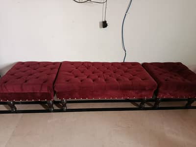 4 seater puffy set