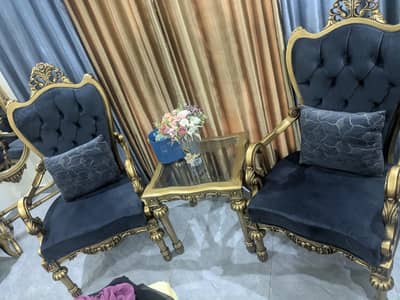 chinioti wooden bedroom chairs