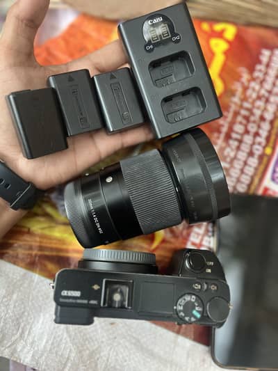 Sony A6500 With 30mm (with boxes, chargers, 3 batteries)