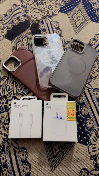 iPhone 13 Pro Max Back Covers and Charger And Cable Only 2500 Hundred