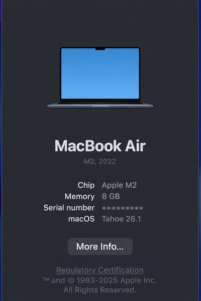 MacBook Air M2 Midnight