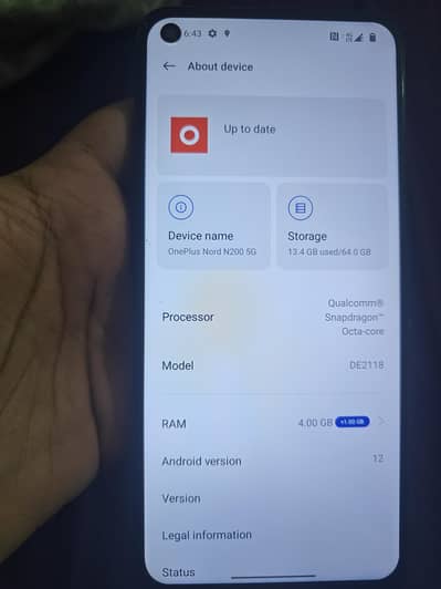 Oneplus Nord N200 5G PTA Approved