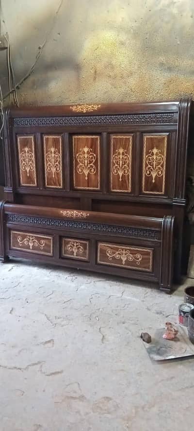 Chinioti furniture/double bed/Wooden bed/Solid bed /Sofa/almari/chair