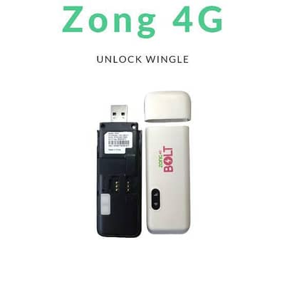 Zong 4G Bolt USB Wingle -All Sim Work– Good Condition