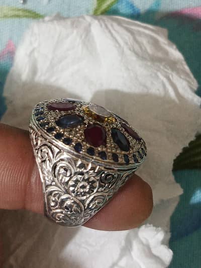 Pure Silver (Chandi) ring Special Maker design