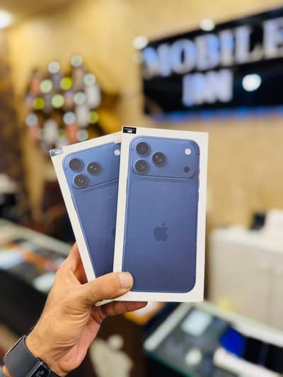 Box Pack Apple Iphone 17 Pro Max 256GB (JV) SIM Lock USA LLA Deep Blu