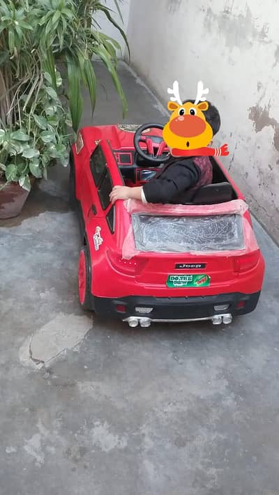 Kids Electric Jeep – Red Color – Excellent Condition – Like New