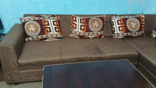 L shaped Sofa and 5 Office Sofa Set