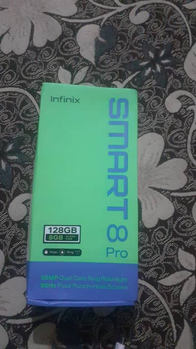 Infinix smart 8 pro 4+4=8/128 , good condition  03229069287