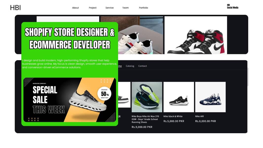 Shopify store designer and E- commerce developer 1