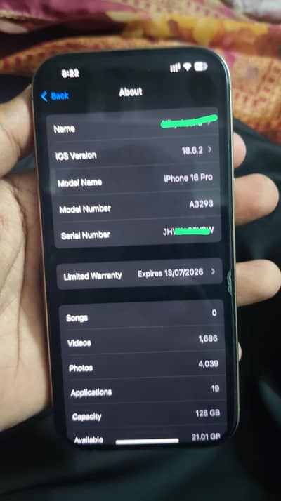 Iphone 16 Pro 128gb Pta approved