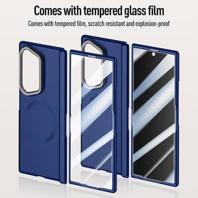 Samsung Galaxy Z Fold 7 Tempered Glass Wireless Charging Cover / Case