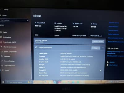 Dell latitude e7250 i7-6th gen 8gb ddr4 256gb ssd