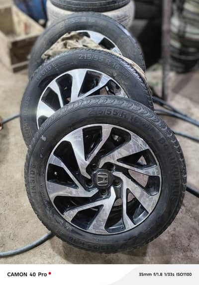 16 size civic rim plus tyre completely set