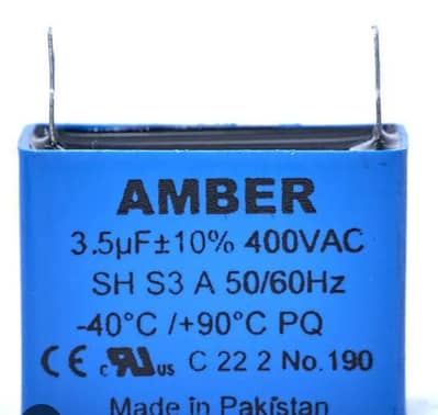 Fan Capacitor, copper wire , china silver, sleves , paper