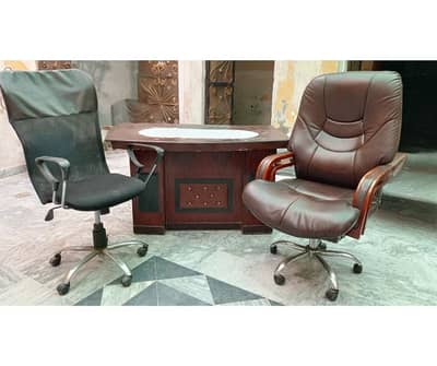 office chair and table