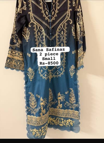 Sana safinaz 2 piece stitched suit for eid embroidered