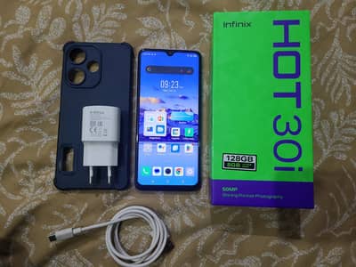 Infinix Hot 30i 4+4 128 10/10 complete box Official PTA