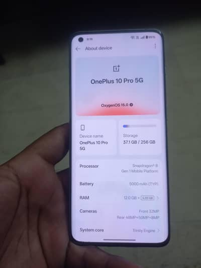 oneplus 10 Pro 5G  12GB 256GB all ok back cracked exchange possible