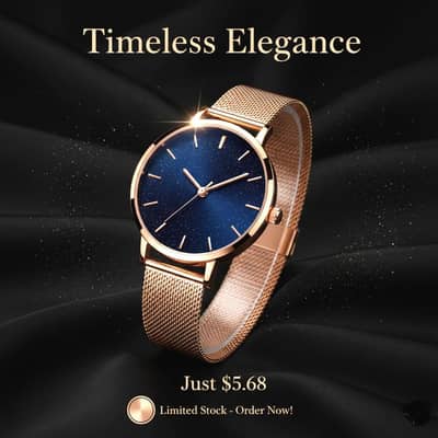 Timeless Elegance: Starry Night Luxury Watch for Women| Only PKR 1590