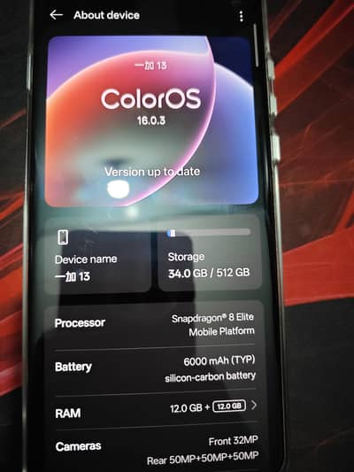 One Plus 13 12gb ram 512gb rom phone only