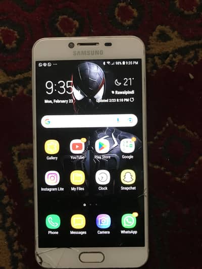 Samsung c5 little screen crack all ok