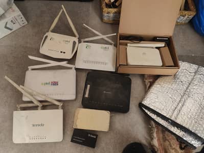 wifi routers d link, huawei, ptcl, storm fiber