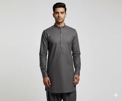 Men’s Unstitched Wash And Wear Plain Suit