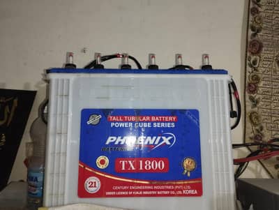  For Sale – Pheonix TX 1800 Tubular Tall Battery 