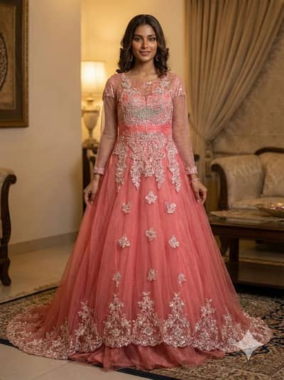 Peach Color Maxi/Mexi Fancy