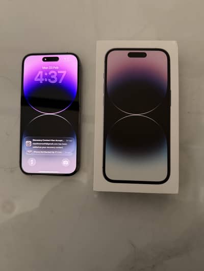 IPhone 14 Pro E-Sim only 256gb. PTA Approved. 77% Battery health