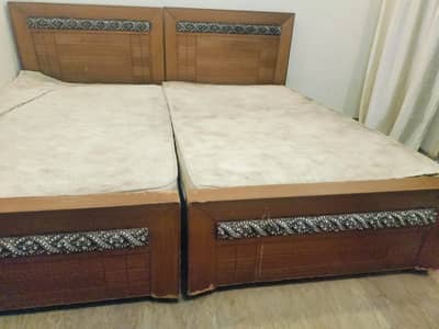 2 Single Beds for sale with mattresses