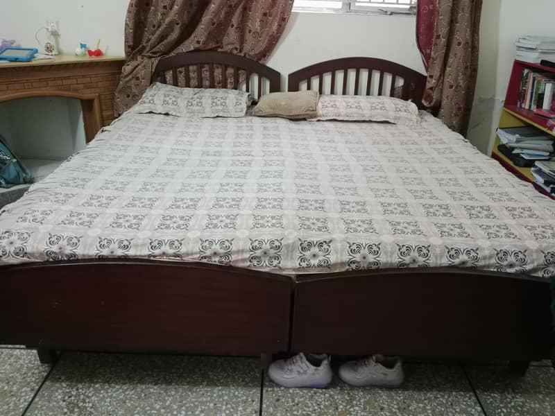 cupboard,showcase single beds, study table 2