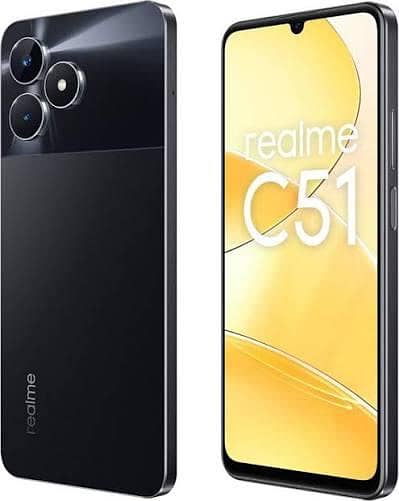 realme c51 for sell 24500 daba charge sath haii 4+ 64