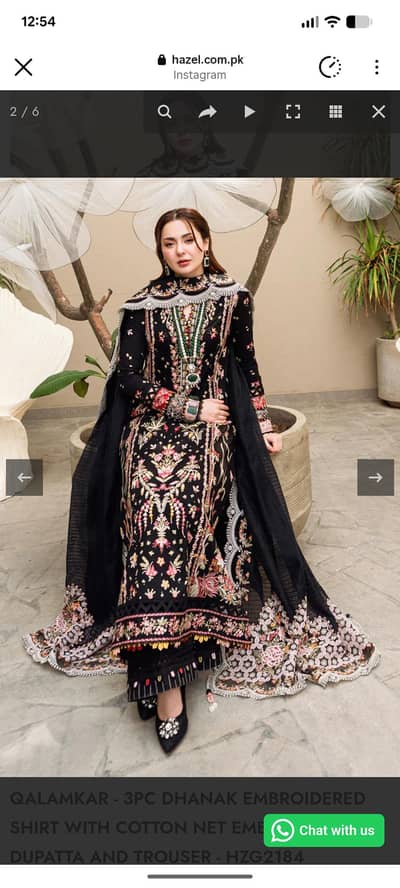 3 piece stitched dress up for sale