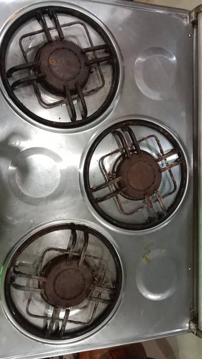3 burner cooking range for sale